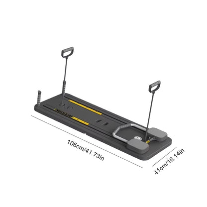 Abdominal Exercise Board Fitness Board Automatic Rebound Leg & Arm Toner Fitness Equipment Multifunctional Pilates Reformer Set