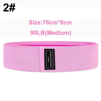 Pull Strap Set Fabric Booty Bands Hip Circle Elastic Fitness Expander for Home Workouts Glute Legs Strength Training