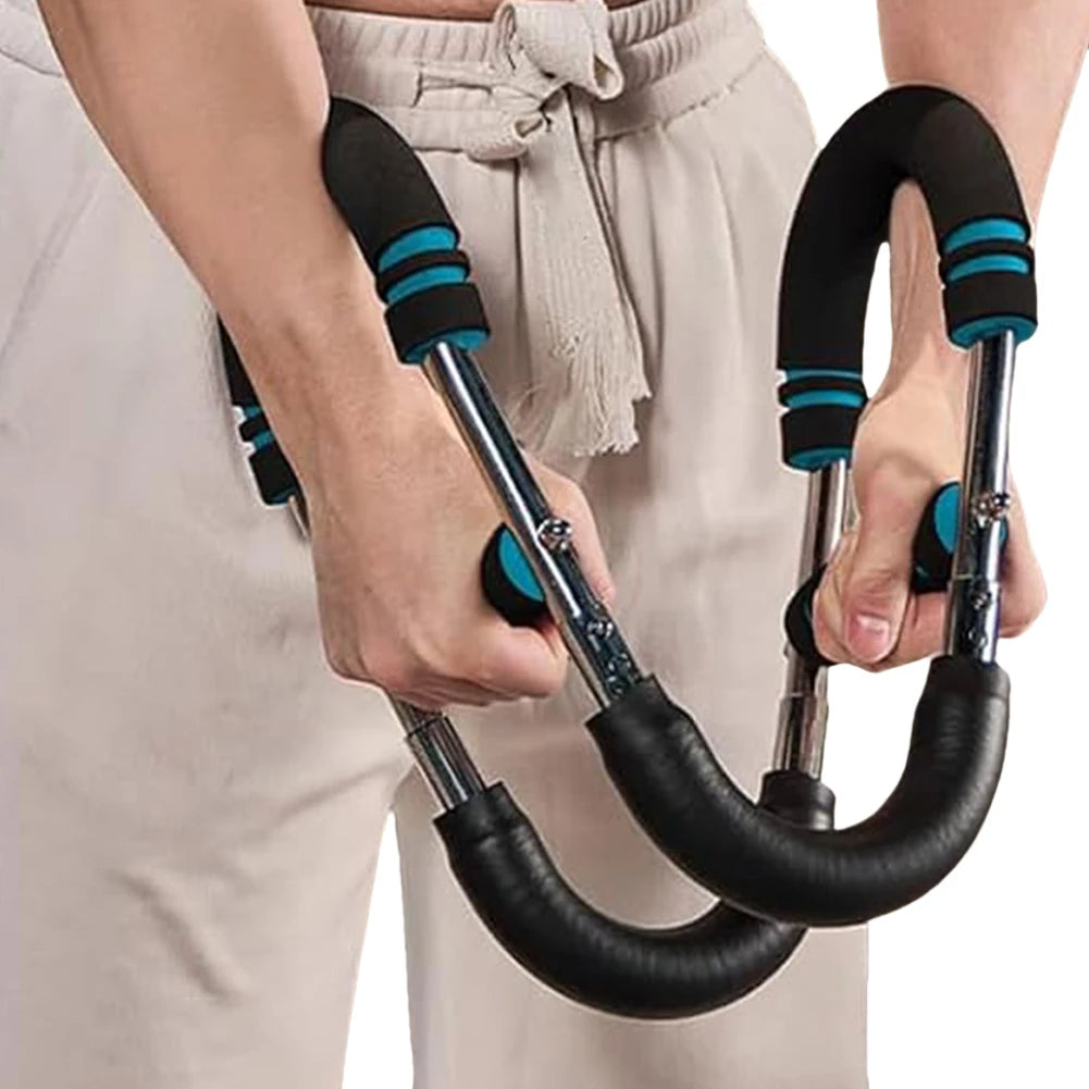 Adjustable Twister Arm Exerciser Multifunctional U-Shaped Wrist Strength Trainer Home Chest Expander Indoor Workout