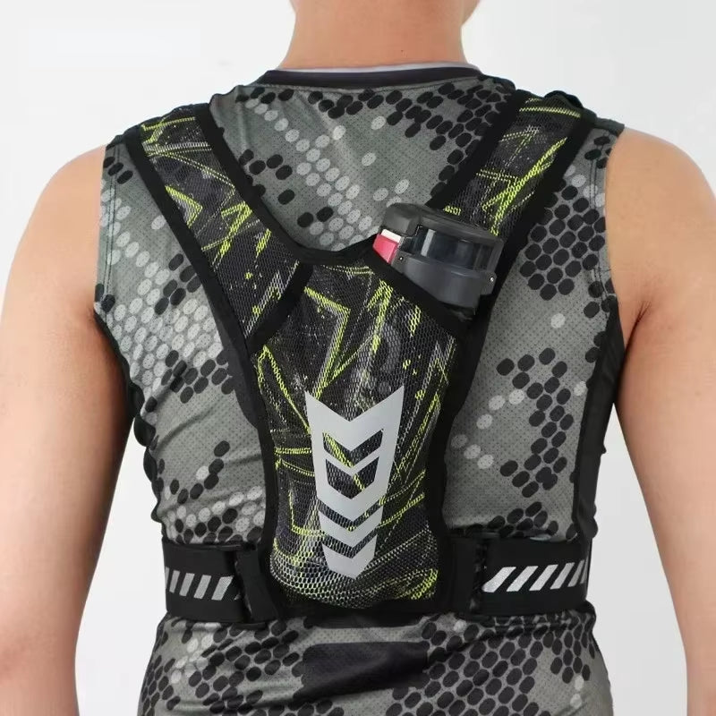 Ultra Light Running Vest with Phone Pocket Water Bottle Holder Breathable Hydration Pack for Outdoor Sports Cycling Hiking Trail