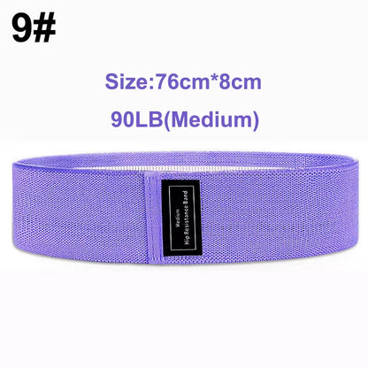 Pull Strap Set Fabric Booty Bands Hip Circle Elastic Fitness Expander for Home Workouts Glute Legs Strength Training