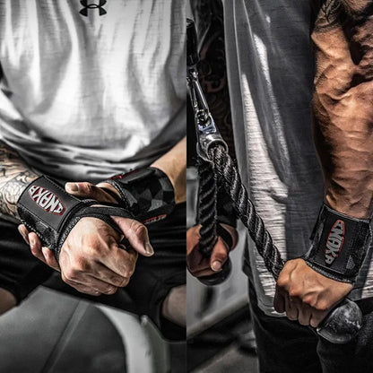 1 Pair Weight Lifting Wrist Wraps Fitness Wrist Straps Gym Powerlifting Wristband Bodybuilding Training Thumb Loop Support