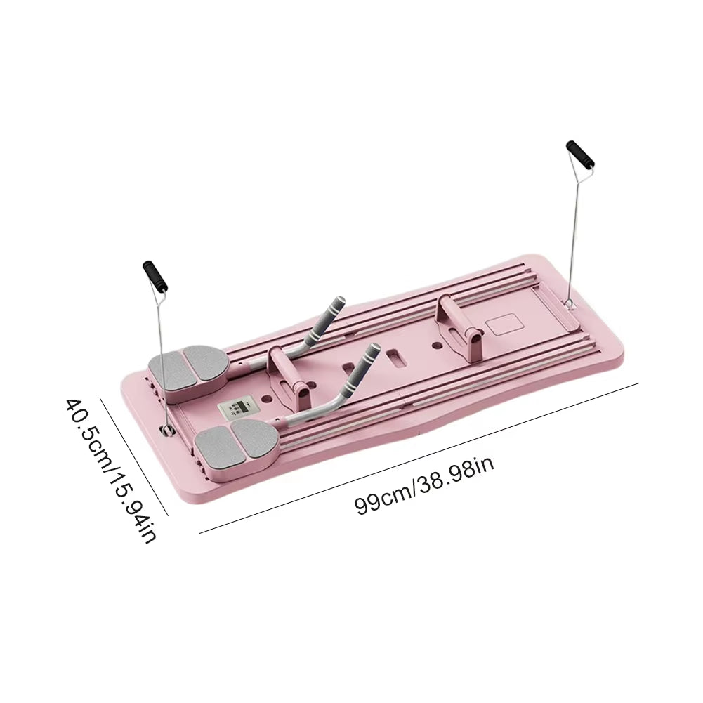 Abdominal Exercise Board Fitness Board Automatic Rebound Leg & Arm Toner Fitness Equipment Multifunctional Pilates Reformer Set