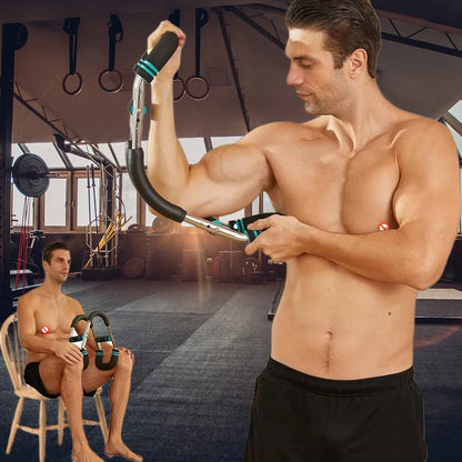 Adjustable Twister Arm Exerciser Multifunctional U-Shaped Wrist Strength Trainer Home Chest Expander Indoor Workout