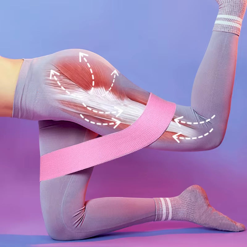 Pull Strap Set Fabric Booty Bands Hip Circle Elastic Fitness Expander for Home Workouts Glute Legs Strength Training