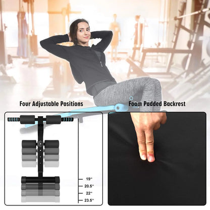 Adjustable Sit up Bench, Abdominal Training Workout Slant Bench