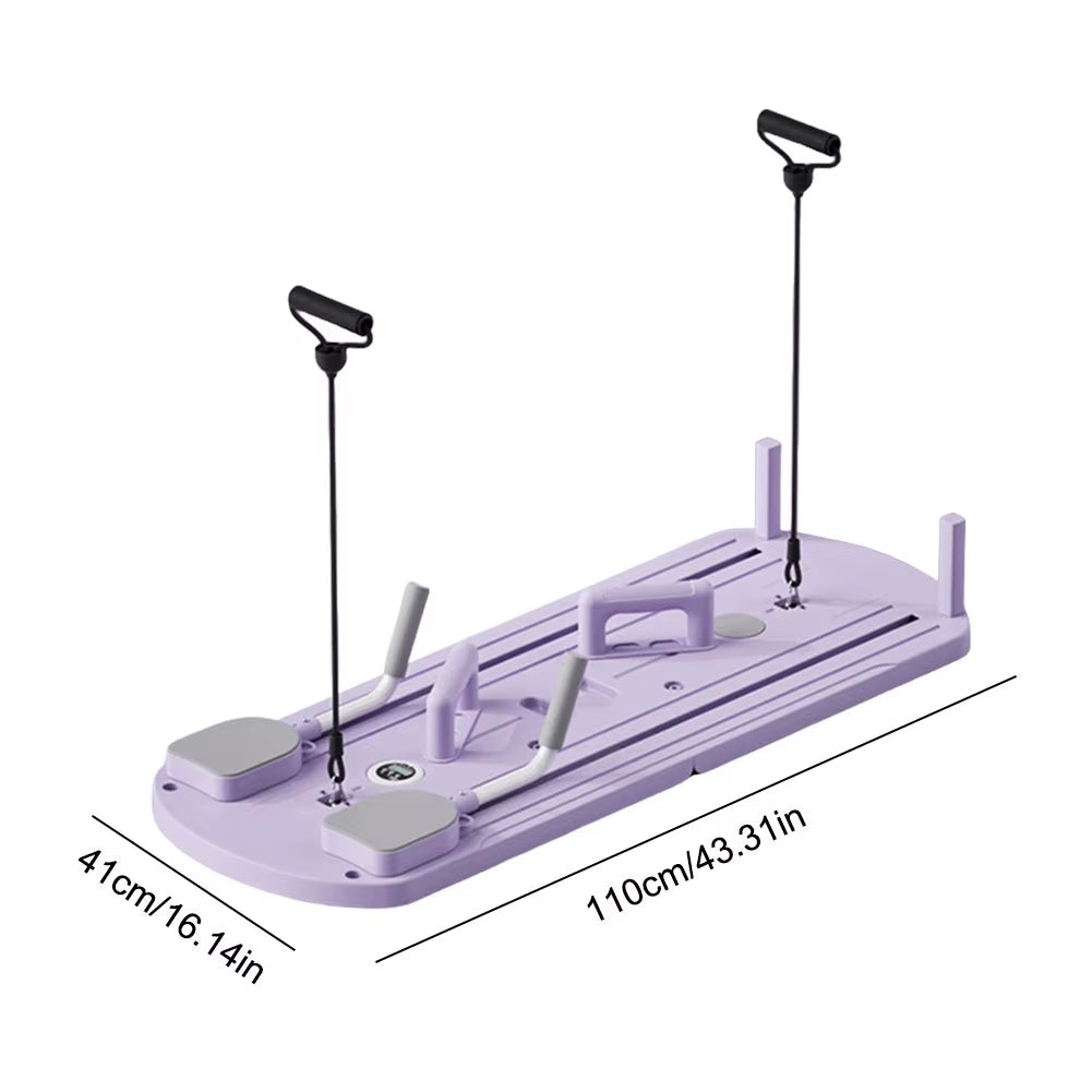 Abdominal Exercise Board Fitness Board Automatic Rebound Leg & Arm Toner Fitness Equipment Multifunctional Pilates Reformer Set