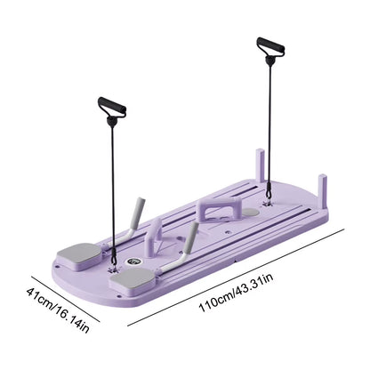 Abdominal Exercise Board Fitness Board Automatic Rebound Leg & Arm Toner Fitness Equipment Multifunctional Pilates Reformer Set