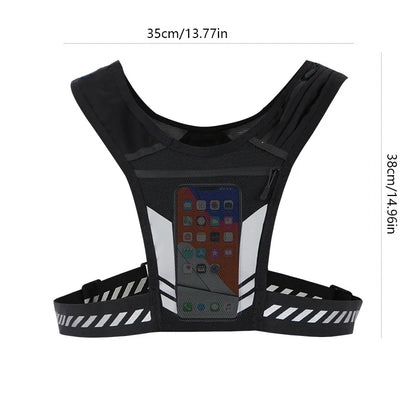 Ultra Light Running Vest with Phone Pocket Water Bottle Holder Breathable Hydration Pack for Outdoor Sports Cycling Hiking Trail