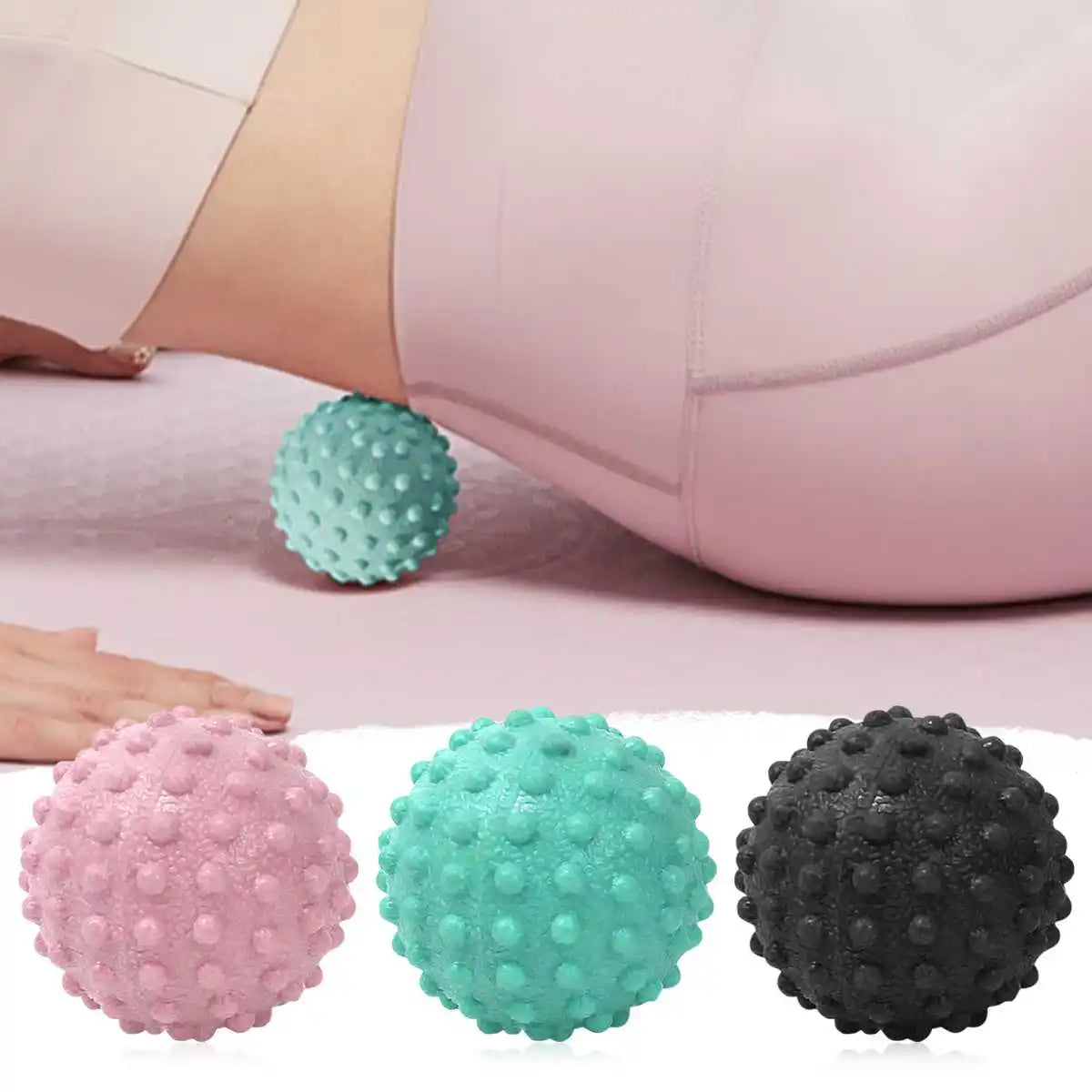 Massage Ball Leg Foot Relaxation Massager Handheld TPE Fascia Ball Massage Roller Meridian Health Care