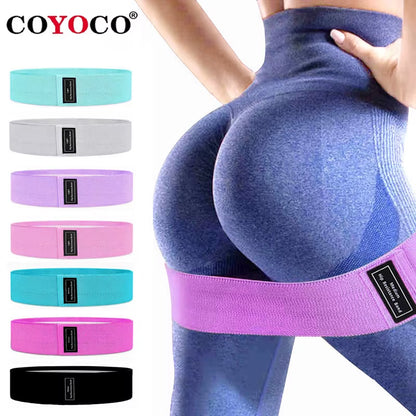 Pull Strap Set Fabric Booty Bands Hip Circle Elastic Fitness Expander for Home Workouts Glute Legs Strength Training
