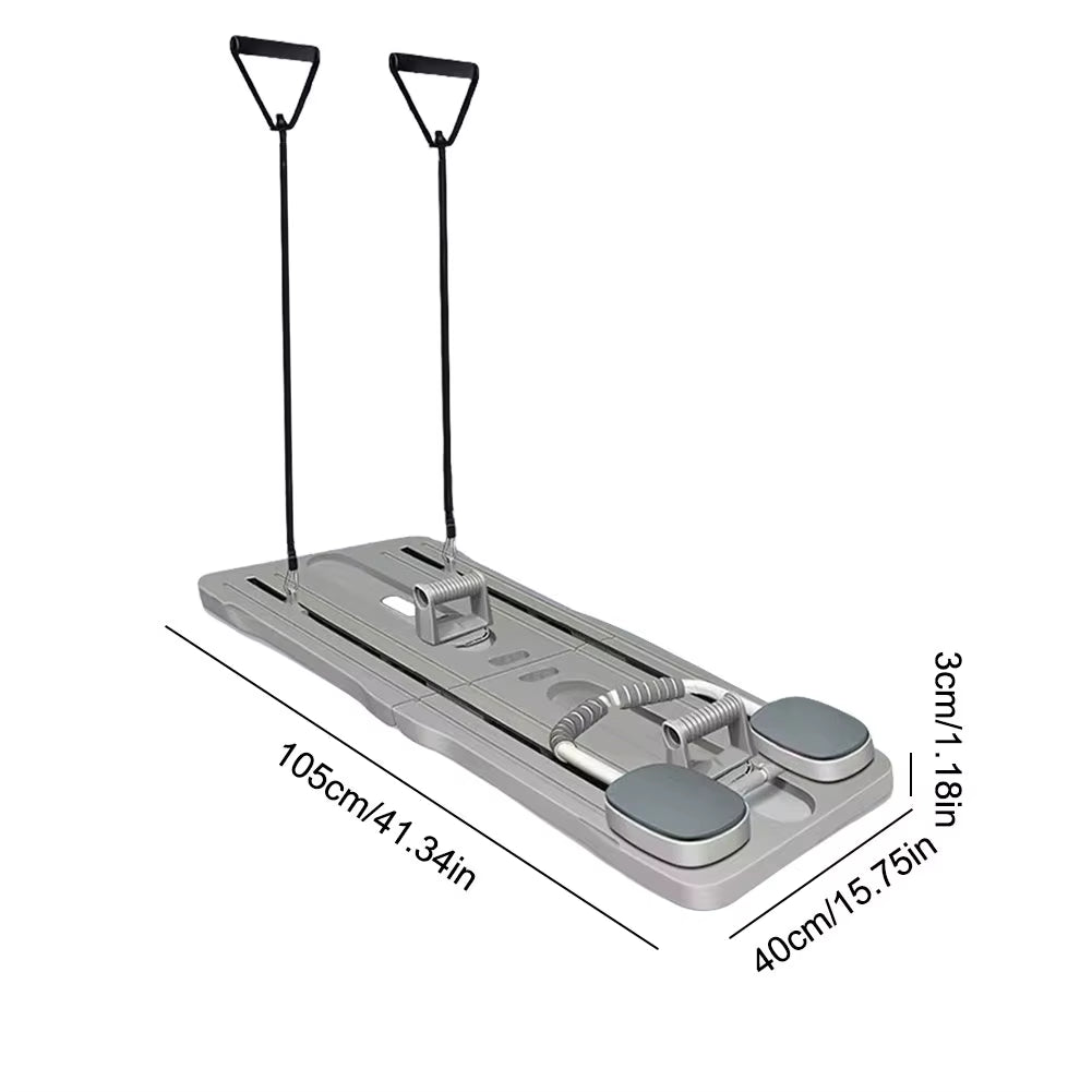 Abdominal Exercise Board Fitness Board Automatic Rebound Leg & Arm Toner Fitness Equipment Multifunctional Pilates Reformer Set