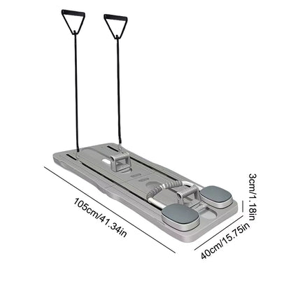 Abdominal Exercise Board Fitness Board Automatic Rebound Leg & Arm Toner Fitness Equipment Multifunctional Pilates Reformer Set
