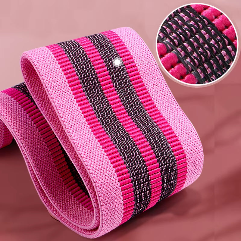 Pull Strap Set Fabric Booty Bands Hip Circle Elastic Fitness Expander for Home Workouts Glute Legs Strength Training