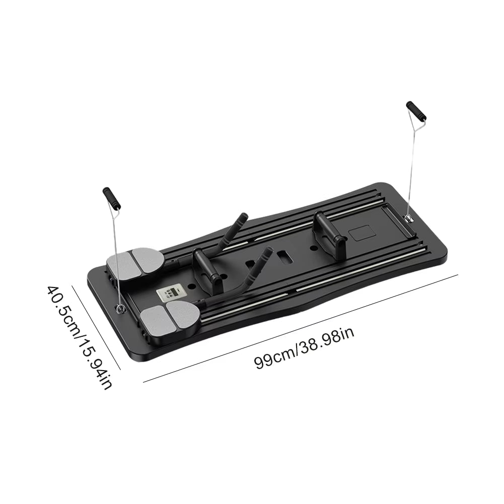 Abdominal Exercise Board Fitness Board Automatic Rebound Leg & Arm Toner Fitness Equipment Multifunctional Pilates Reformer Set