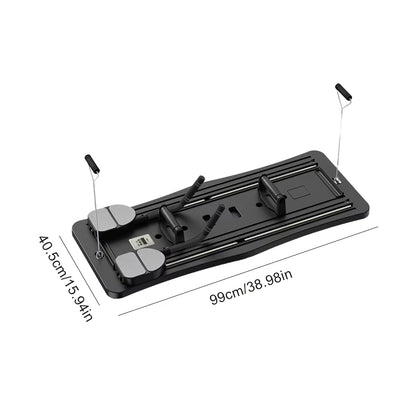 Abdominal Exercise Board Fitness Board Automatic Rebound Leg & Arm Toner Fitness Equipment Multifunctional Pilates Reformer Set