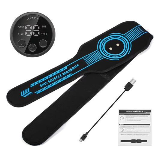 EMS Abdominal Fitness Suit Intelligent Massage Abdominal Belt Sticker Can Be Used with Water Spray without Gel Pad USB Charging