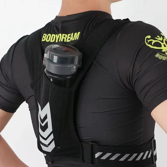 Ultra Light Running Vest with Phone Pocket Water Bottle Holder Breathable Hydration Pack for Outdoor Sports Cycling Hiking Trail