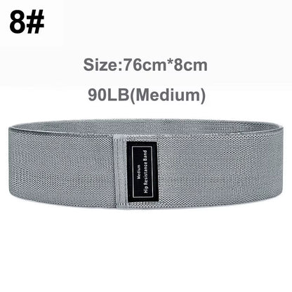 Pull Strap Set Fabric Booty Bands Hip Circle Elastic Fitness Expander for Home Workouts Glute Legs Strength Training