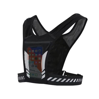 Ultra Light Running Vest with Phone Pocket Water Bottle Holder Breathable Hydration Pack for Outdoor Sports Cycling Hiking Trail